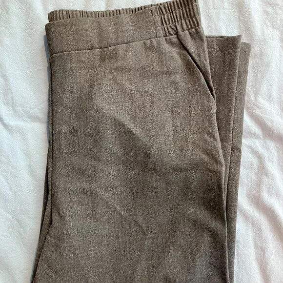 89th & Madison Gray Straight Trouser Dress Pant Large NWOT - Picture 3 of 7